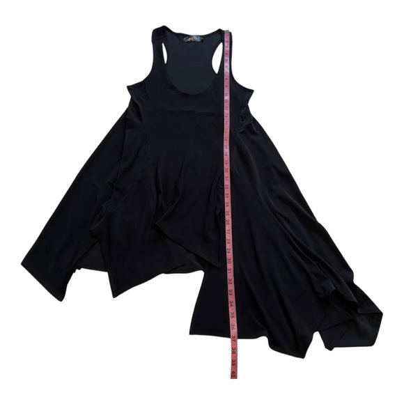 Sympli Whisper Boxy Drape Asymmetrical Handkerchief Pocket Tunic - Size 4 - Picture 11 of 14